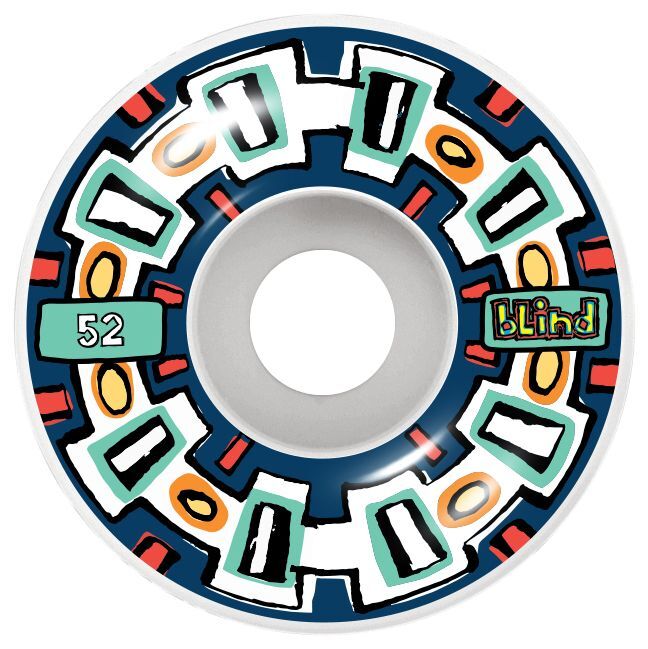 Blind Round Space V2 Wheels Navy 52mm 4pk