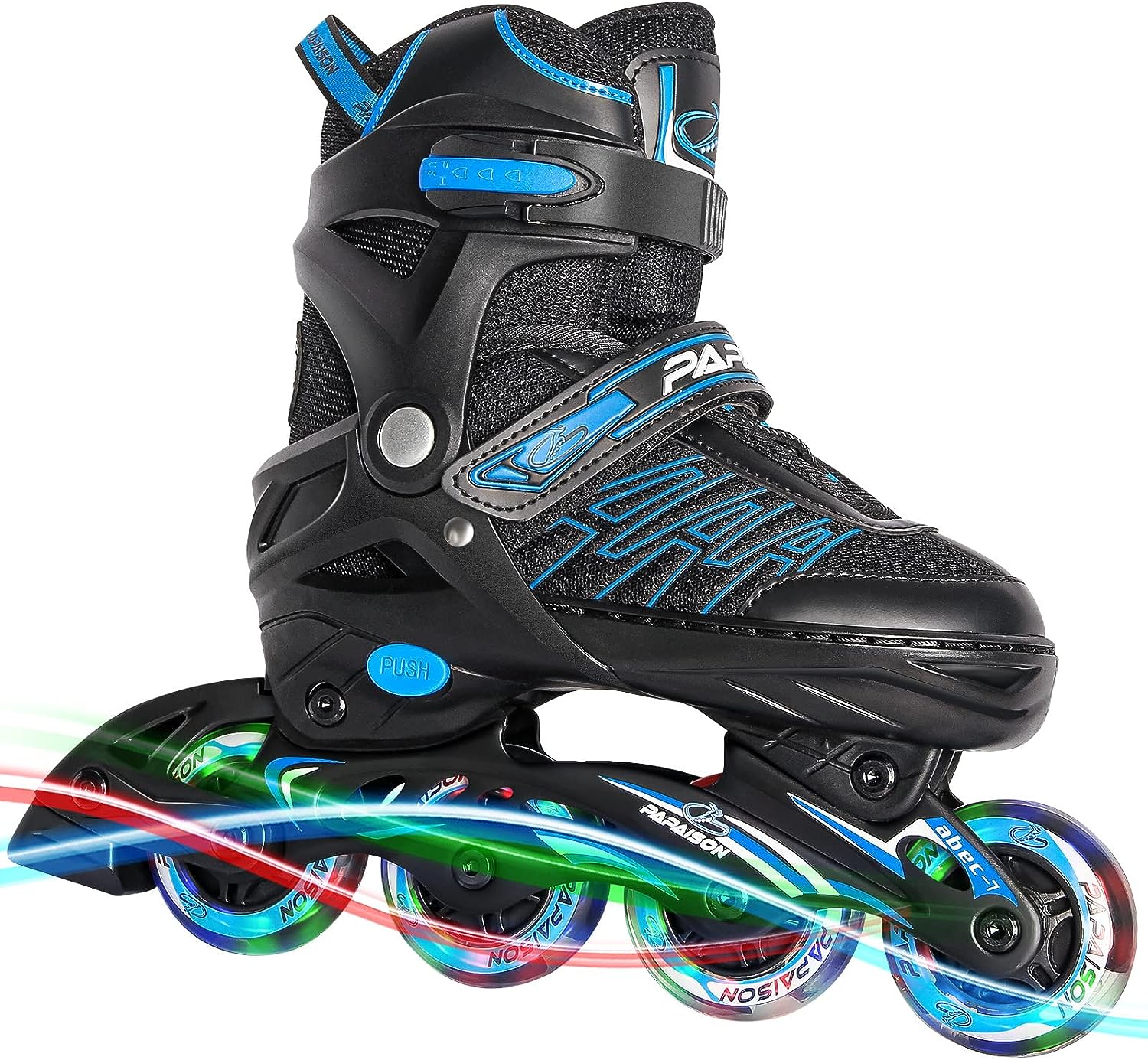 Adjustable Inline Skates for Kids and Adults, Roller Skates with Featuring All Illuminating Wheels, for Girls and Boys, Men and Ladies