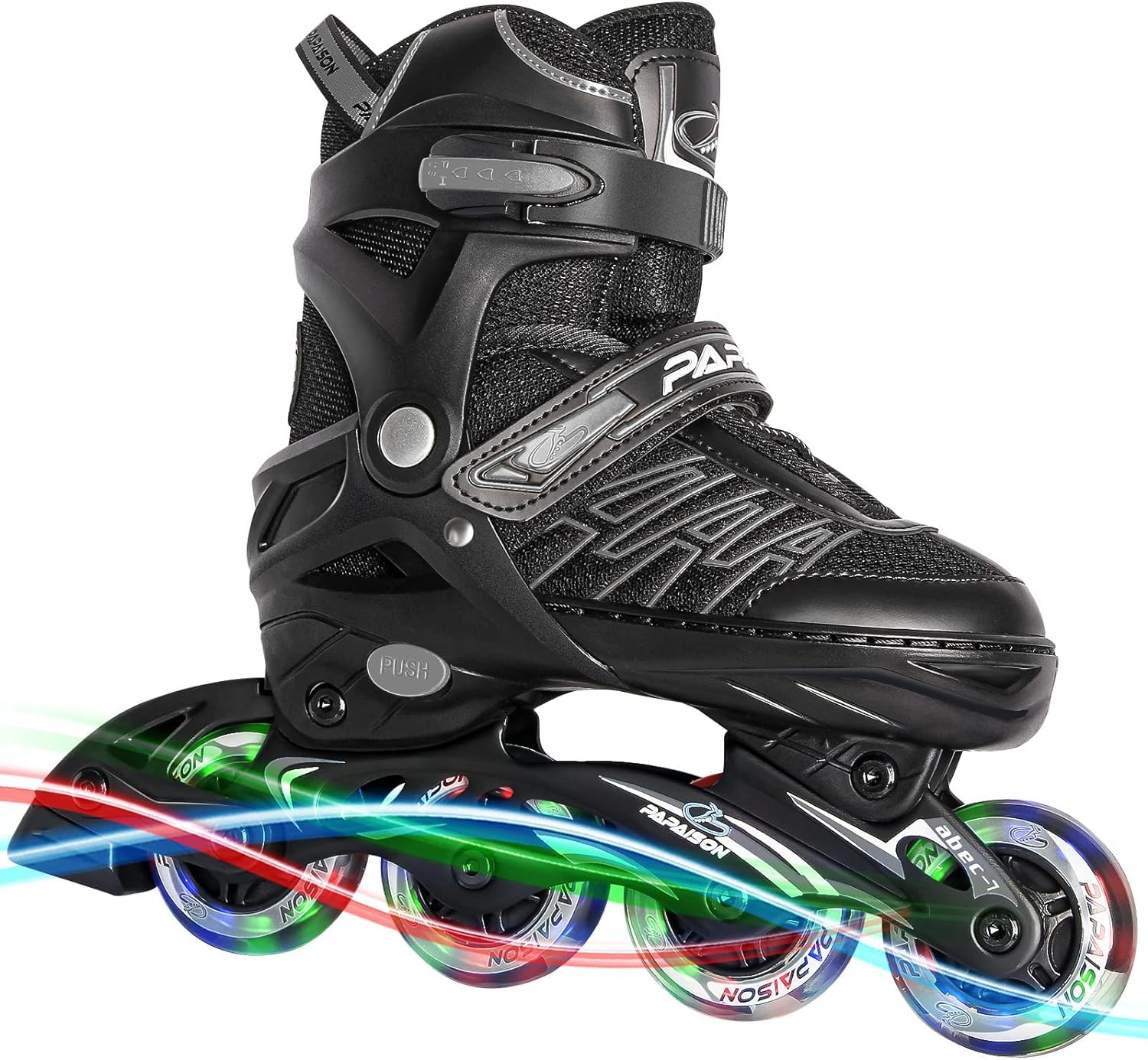 Adjustable Inline Skates for Kids and Adults, Roller Skates with Featuring All Illuminating Wheels, for Girls and Boys, Men and Ladies