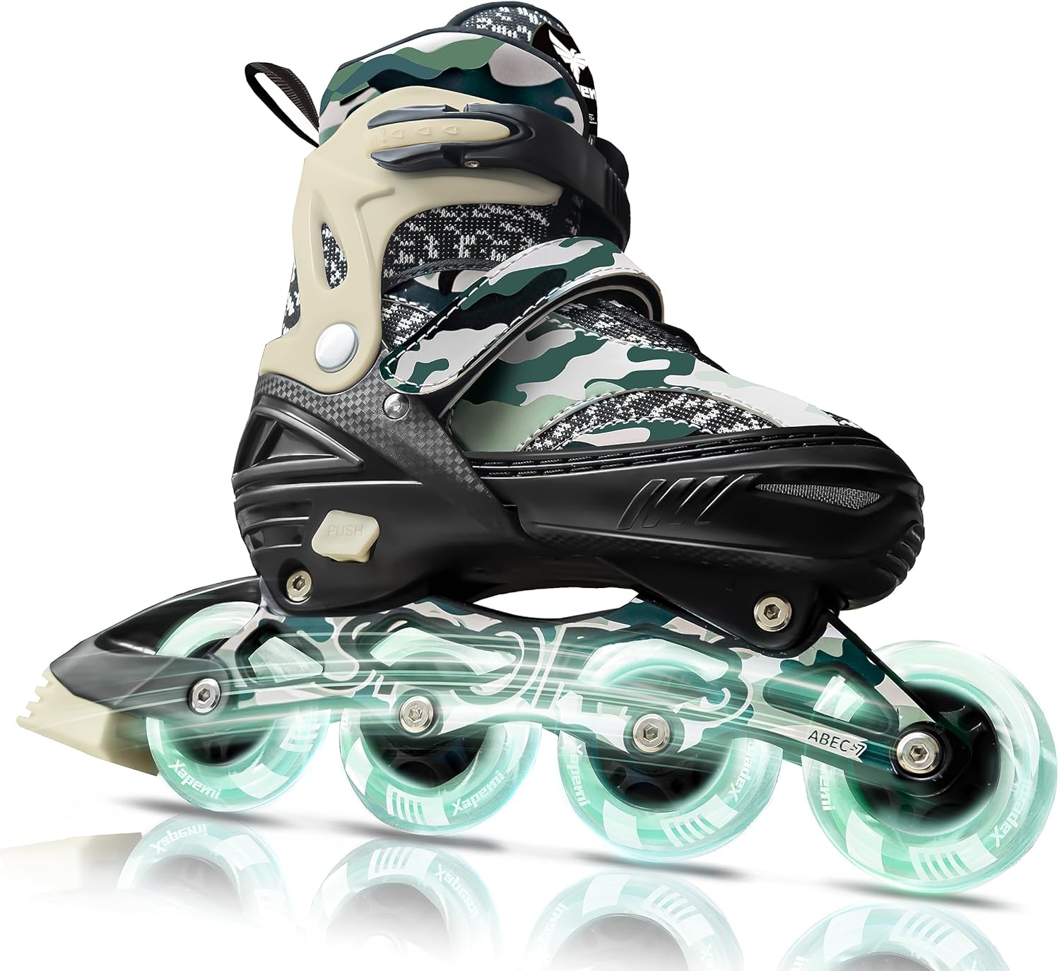 Adjustable Inline Skates for Girls Kids, Light Up Adult Roller Skates for Boys Girls Children Teens Women Outdoor Indoor