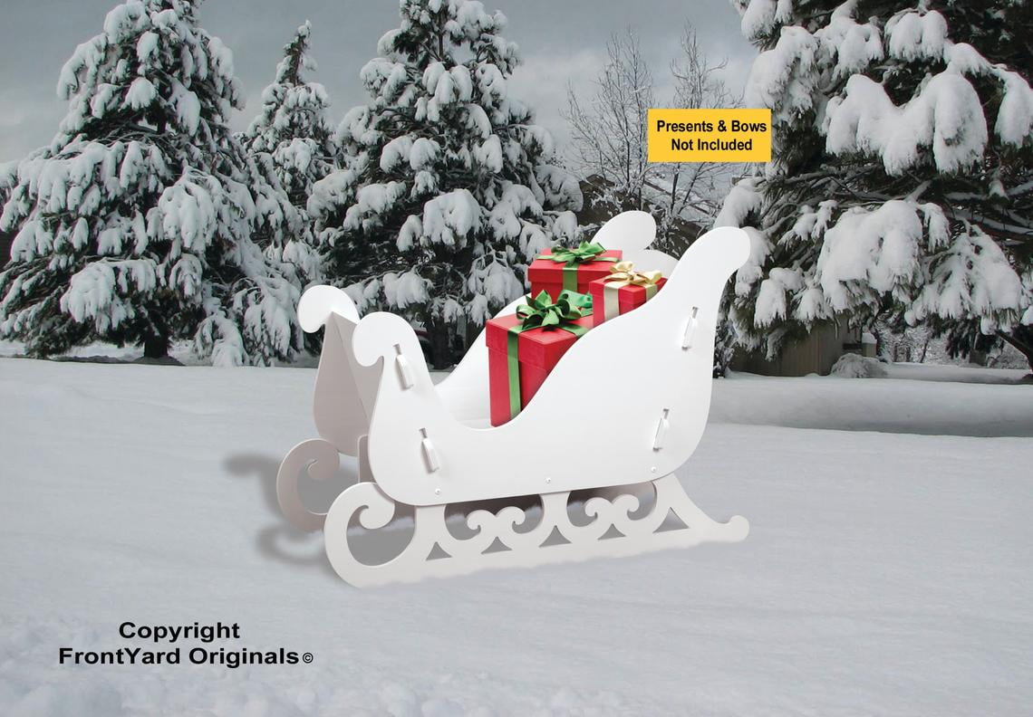All-Weather Large White Sleigh